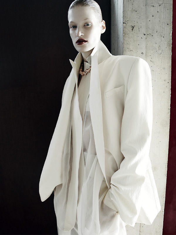 Long fringed scarf - RUNWAY, black | Sportmax